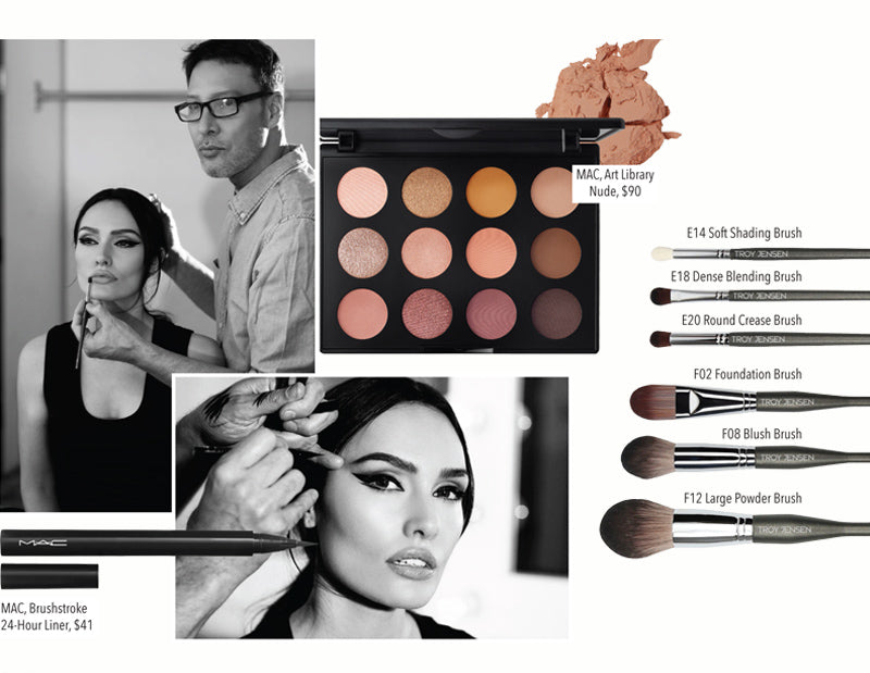 Troy Jensen Celebrity Makeup Artist, Pro-Artist Luxury 17pcs Brush-Collection 2022 Available at www.troyjensenbeauty.com www.troyjensen.com